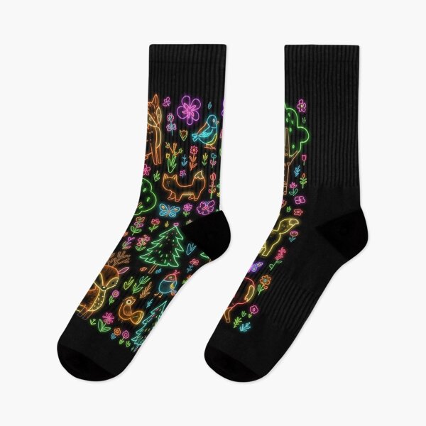 Item preview, Cute Neon Forest Animals Anime Nature designed and sold by DervoTeck2767.