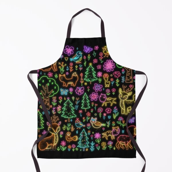 Item preview, Cute Neon Forest Animals Anime Nature designed and sold by DervoTeck2767.