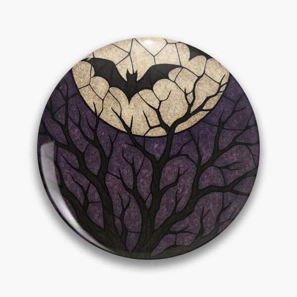 Item preview, Gothic Moon with Bat and Webs designed and sold by BriSher.