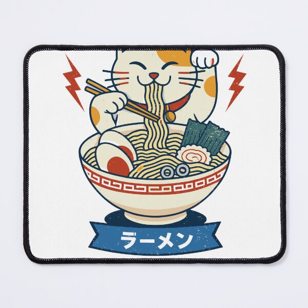 Item preview, Ramen Cat T-Shirt designed and sold by Matinez Pink.