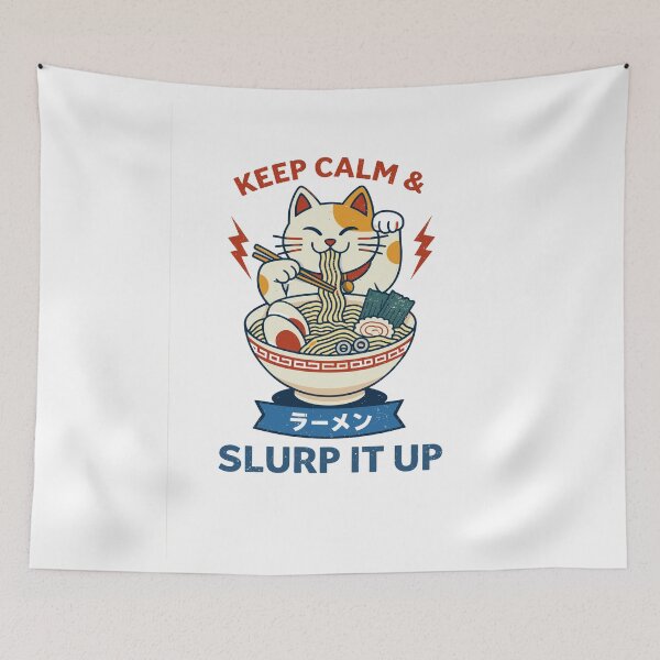 Item preview, Ramen Cat T-Shirt designed and sold by Matinez Pink.