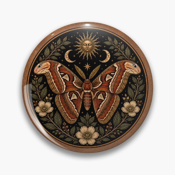 Item preview, Attacus Atlas Moth Celestial Nature Art designed and sold by Eh Plus Designs.