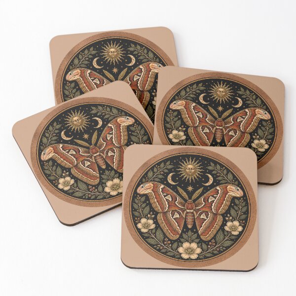 Item preview, Attacus Atlas Moth Celestial Nature Art designed and sold by Eh Plus Designs.
