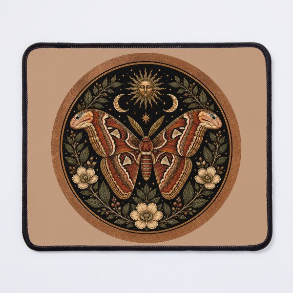 Item preview, Attacus Atlas Moth Celestial Nature Art designed and sold by Eh Plus Designs.