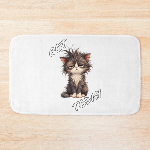 Item preview, Not Today Messy Morning Cat designed and sold by Rothnaric.