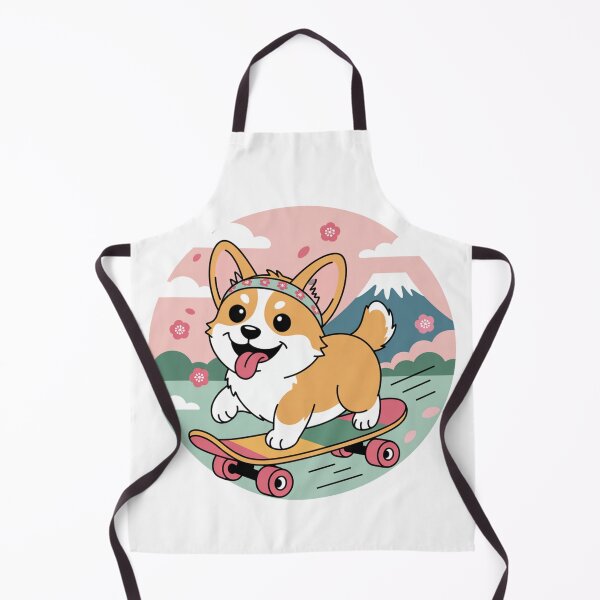 Item preview, Headband Chubby Corgi Skateboarding designed and sold by Peter Stawicki.