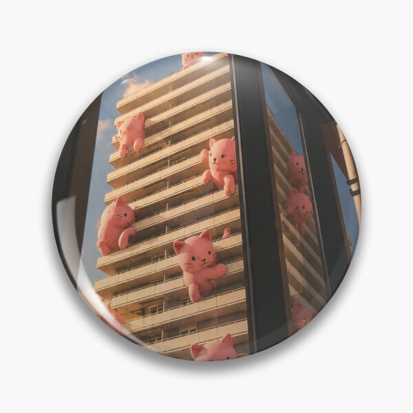Item preview, Pink cats are besieging the Burghof high-rise in Lörrach designed and sold by Mauswohn.