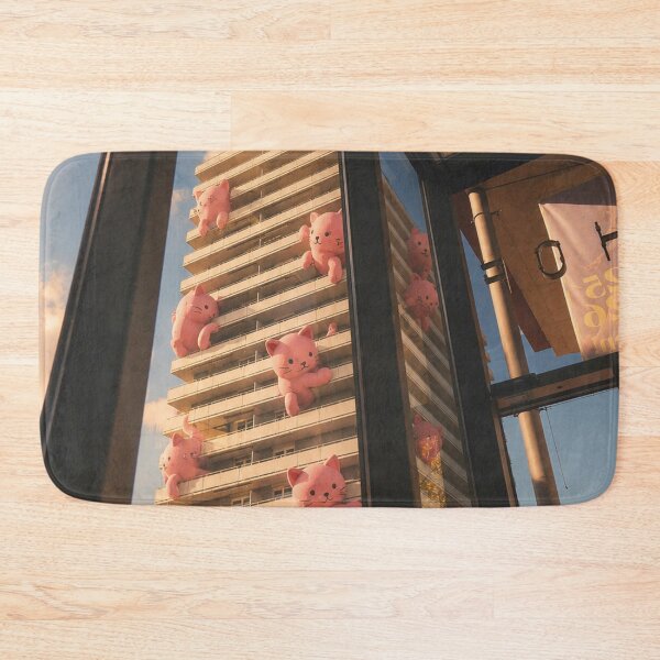 Item preview, Pink cats are besieging the Burghof high-rise in Lörrach designed and sold by Mauswohn.