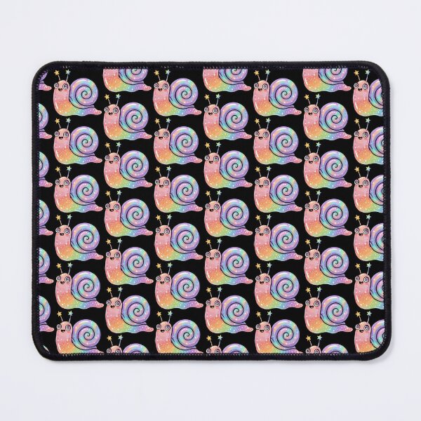 Item preview, Iridescent Rainbow Snail with Hypnotic Spiral Eyes designed and sold by Emegan Print Art.