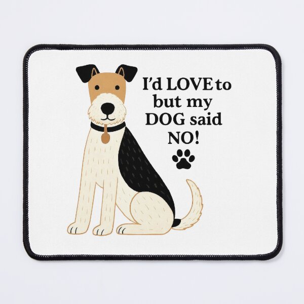 Item preview, I'd Love To But My Dog Said No Cute Minimalist Pet Lover Graphic designed and sold by LunaPixelStudio.