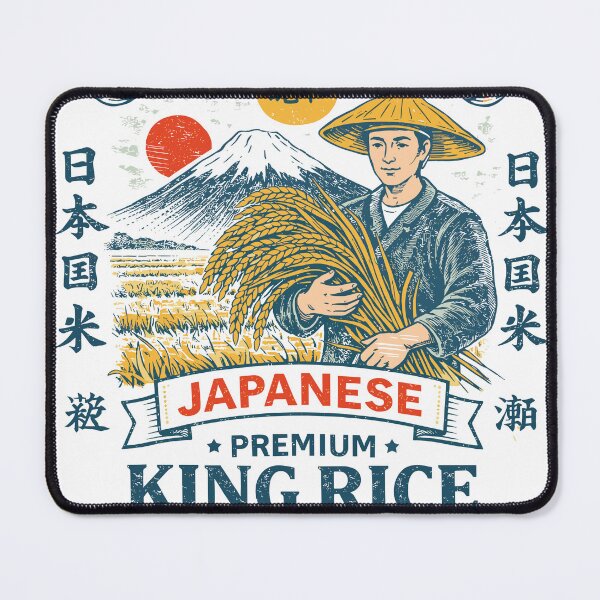 Item preview, Japanese King Rice T-Shirt designed and sold by Matinez Pink.