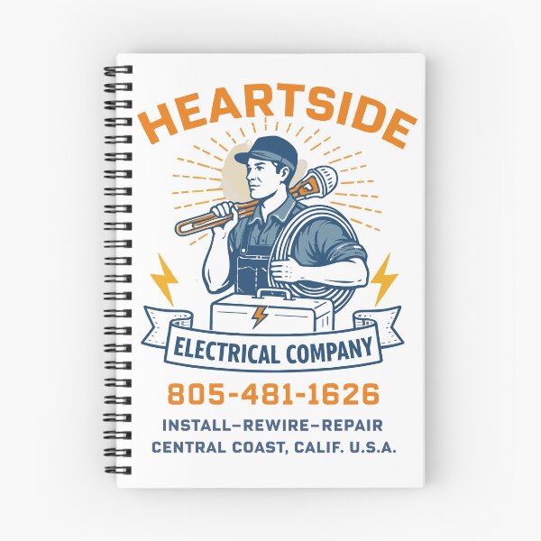 Item preview, Heartside Electrical Company T-Shirt designed and sold by Matinez Pink.