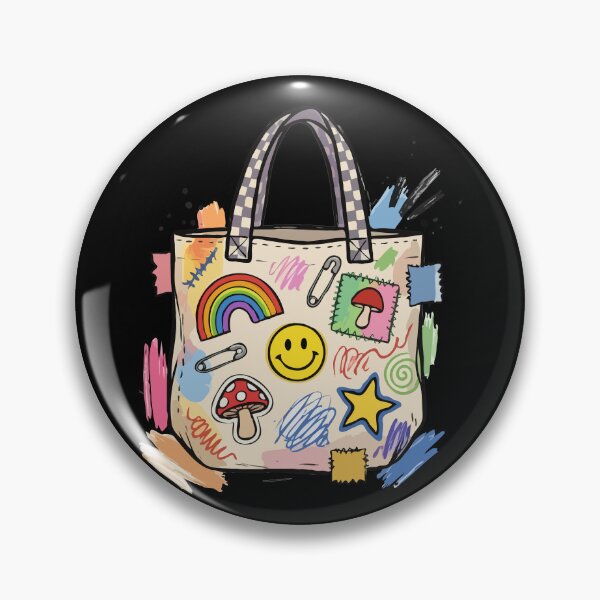 Item preview, Maximalist Patchwork Canvas Carryall designed and sold by Emegan Print Art.