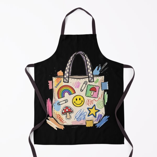 Item preview, Maximalist Patchwork Canvas Carryall designed and sold by Emegan Print Art.