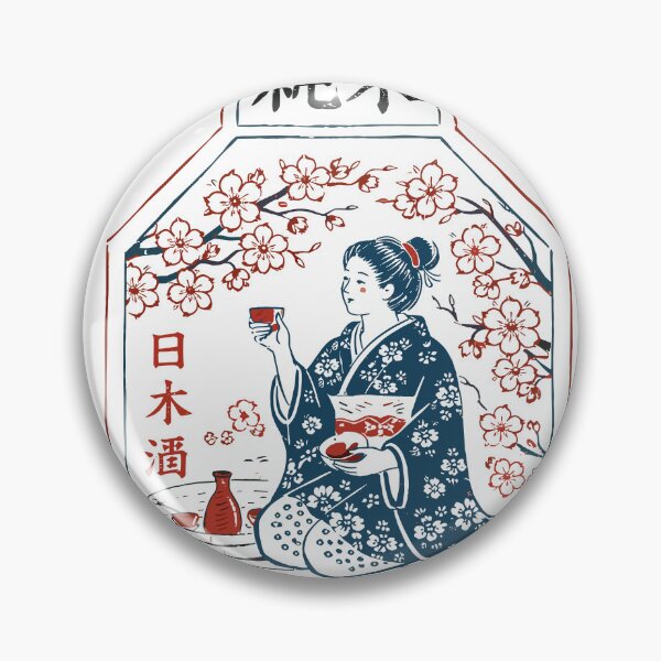 Item preview, Vintage Japanese Sake Label T-Shirt designed and sold by Matinez Pink.