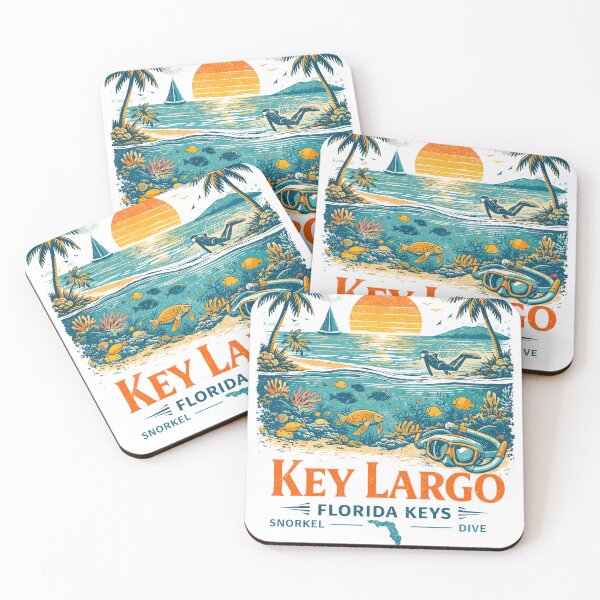 Item preview, Key Largo Florida Keys Snorkel Dive designed and sold by Matinez Pink.