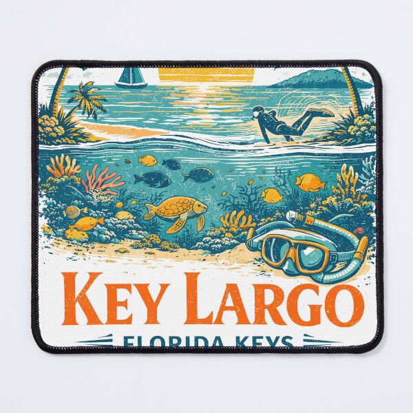Item preview, Key Largo Florida Keys Snorkel Dive designed and sold by Matinez Pink.