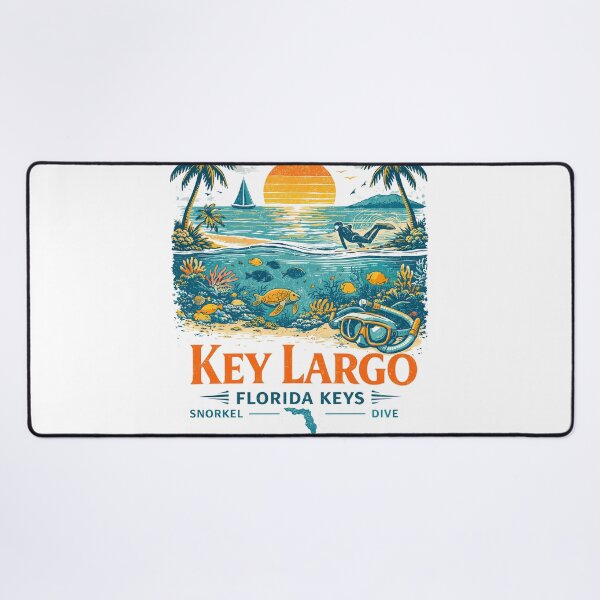 Item preview, Key Largo Florida Keys Snorkel Dive designed and sold by Matinez Pink.