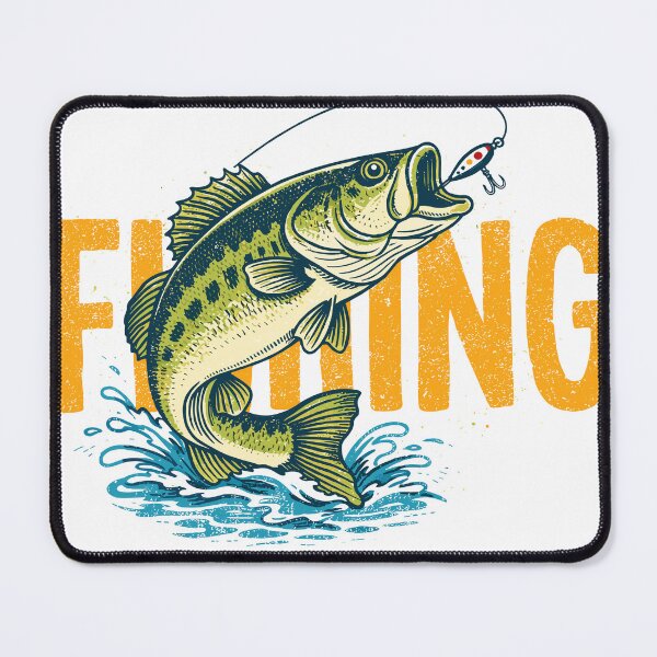 Item preview, Fishing Bass Jumping T-Shirt designed and sold by Matinez Pink.