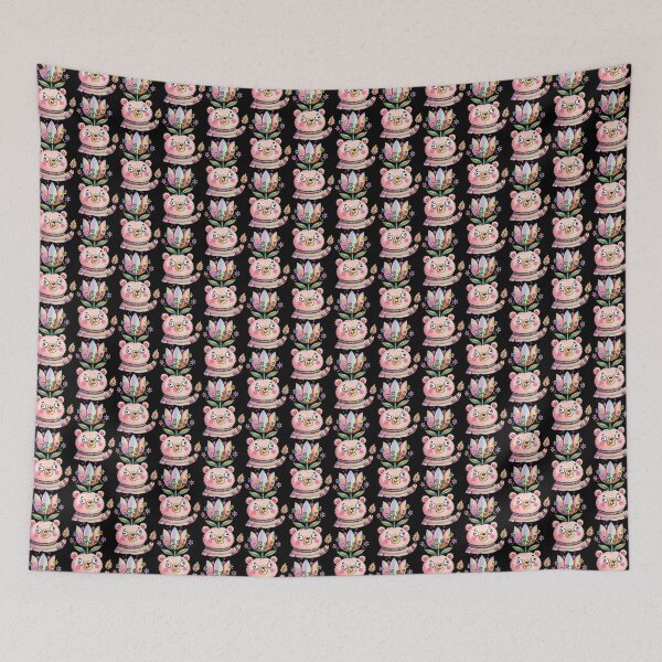 Item preview, Rainbow Sprout Mammal in Striped Knit designed and sold by Emegan Print Art.
