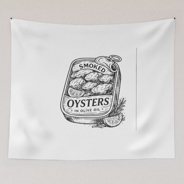 Item preview, Smoked Oysters in Olive Oil T-Shirt designed and sold by Matinez Pink.