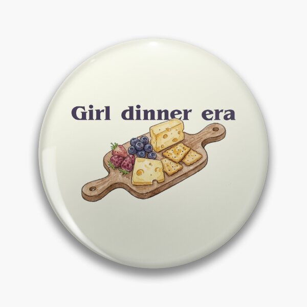 Item preview, Girl Dinner Era — Watercolor Cheese Board Funny Quote | Charcuterie Lover Gift, Foodie Humor designed and sold by ArtofDari.