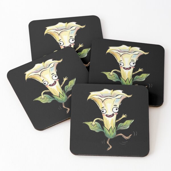 Item preview, Dancing Cream Trumpet Bloom Character designed and sold by Emegan Print Art.