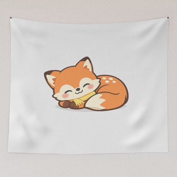 Item preview, Cute Chibi Fox Whimsical Forest Animal designed and sold by tineldesign.