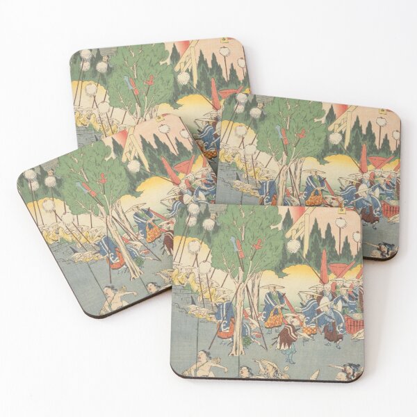 Item preview, Ise Grand Shrine on the Tokaido Road – Vintage Japanese Ukiyo-e Art designed and sold by vekotpu.