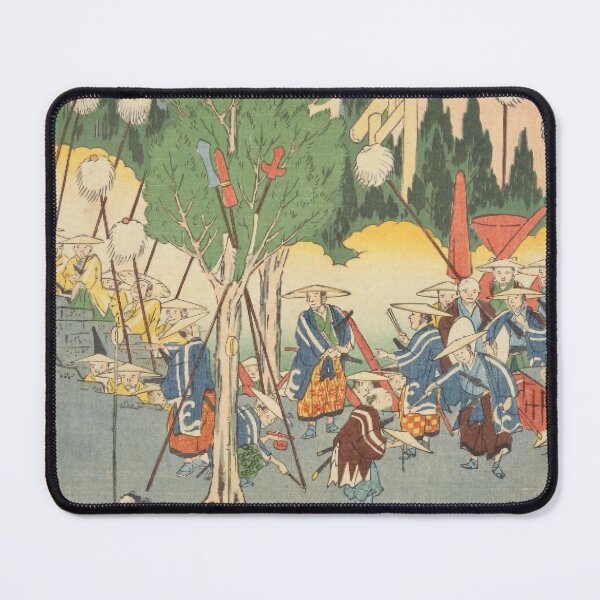 Item preview, Ise Grand Shrine on the Tokaido Road – Vintage Japanese Ukiyo-e Art designed and sold by vekotpu.