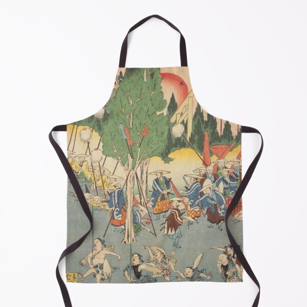 Item preview, Ise Grand Shrine on the Tokaido Road – Vintage Japanese Ukiyo-e Art designed and sold by vekotpu.