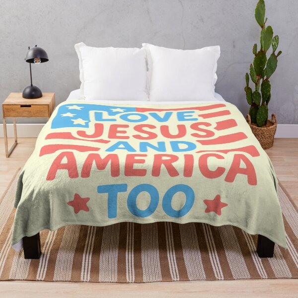 Item preview, Loves Jesus And America Too, Jesus Fourth of July designed and sold by Colorfulman.
