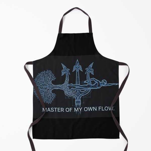 Item preview, Master of My Own Flow - Slavic Trident & World Tree Swimmer Art designed and sold by InnerwayStudio.