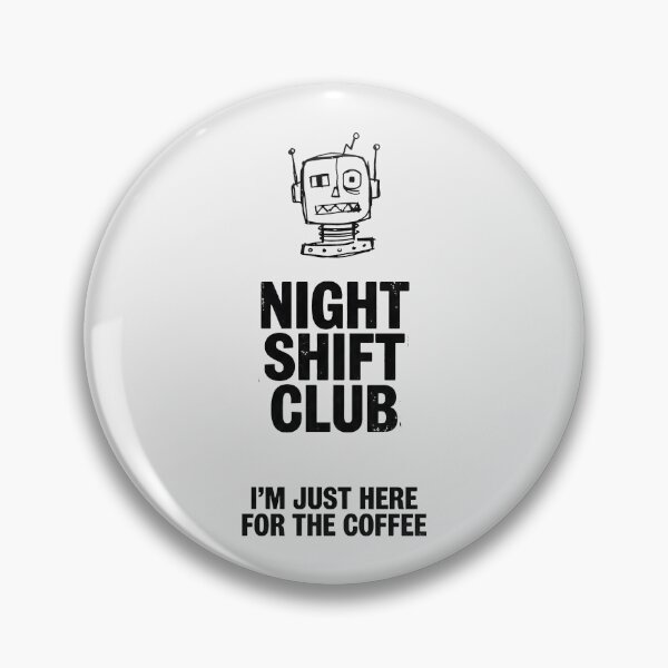Item preview, Hand Drawn Robot Night Shift Club Art designed and sold by SplashTastic.