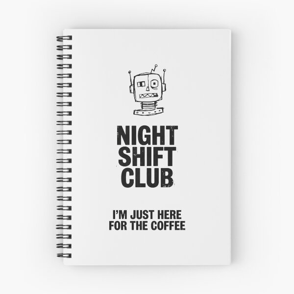 Item preview, Hand Drawn Robot Night Shift Club Art designed and sold by SplashTastic.
