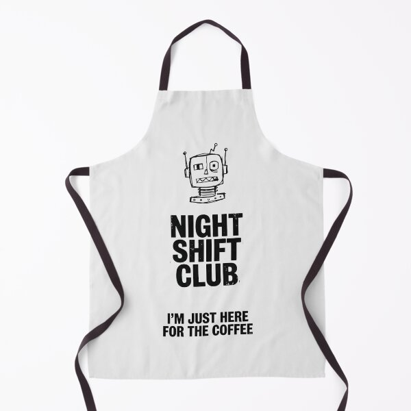 Item preview, Hand Drawn Robot Night Shift Club Art designed and sold by SplashTastic.
