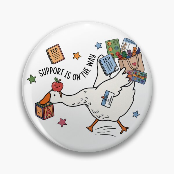Item preview, Support Is On The Way Funny Teacher Goose Design designed and sold by zolapentong.