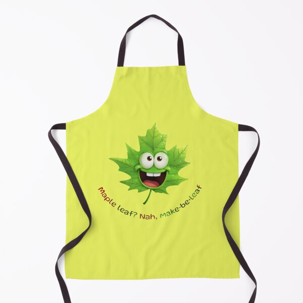 Item preview, Playful Maple Leaf Character with Pun Text designed and sold by NatalyArtStudio.