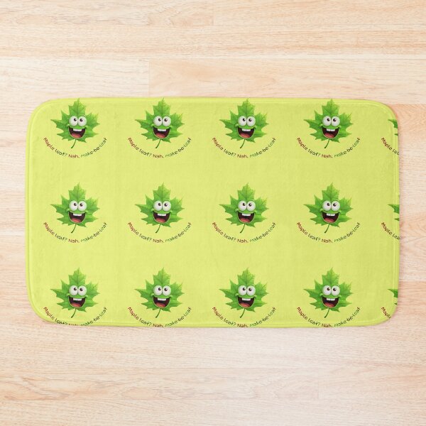 Item preview, Playful Maple Leaf Character with Pun Text designed and sold by NatalyArtStudio.