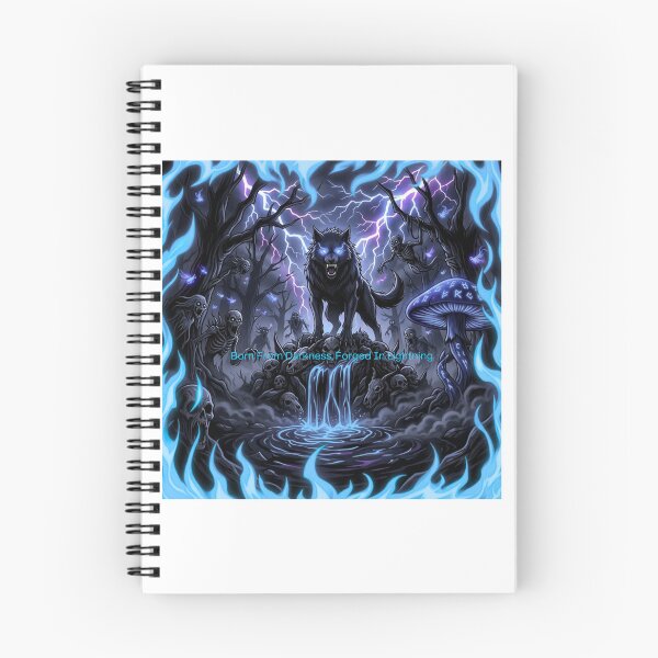 Item preview, Blue Fire Wolf Anime Neon Eyes designed and sold by DervoTeck2767.
