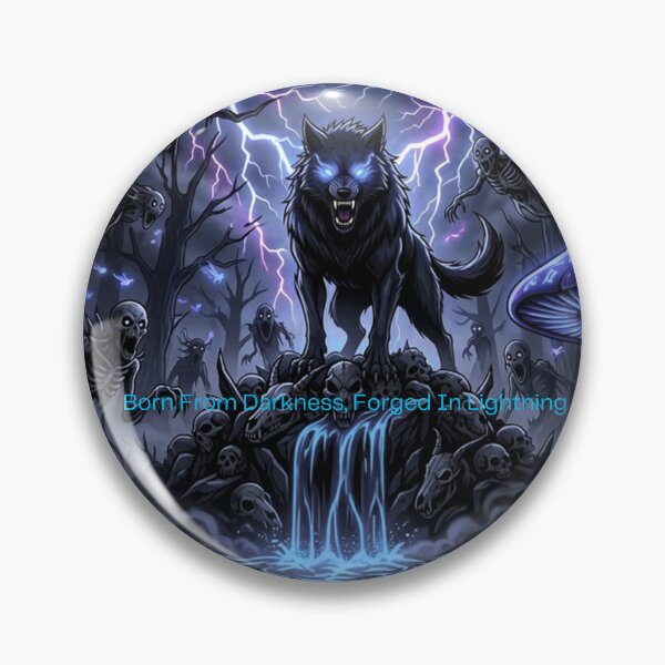 Item preview, Blue Fire Wolf Anime Neon Eyes designed and sold by DervoTeck2767.