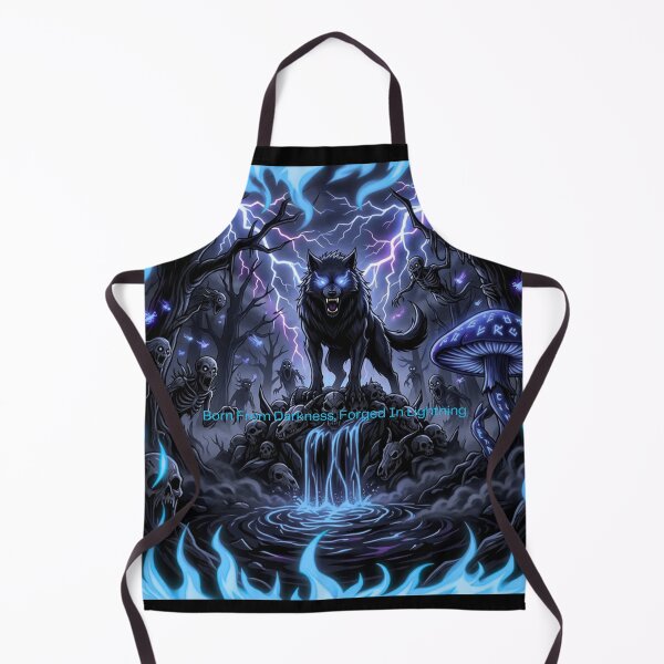 Item preview, Blue Fire Wolf Anime Neon Eyes designed and sold by DervoTeck2767.
