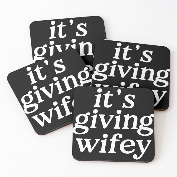 Item preview, It’s Giving Wifey Trendy Typography Quote Design designed and sold by zolapentong.