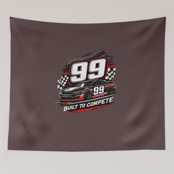 Item preview, Retro 99 Racing Car Built To Compete T-Shirt designed and sold by Artbysarmina.