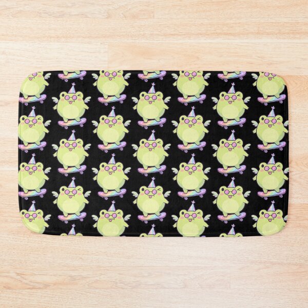 Item preview, Iridescent Skater Frog with Rainbow Party Hat designed and sold by Emegan Print Art.