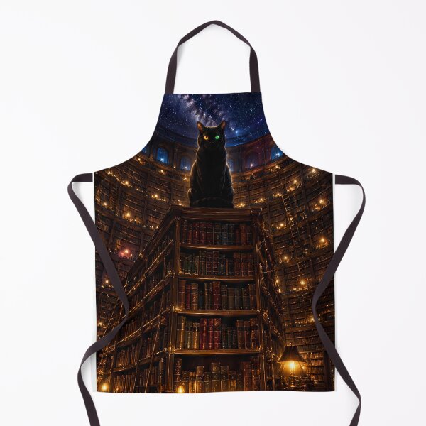 Item preview, "Midnight Library Cat designed and sold by Bossygraphicske.