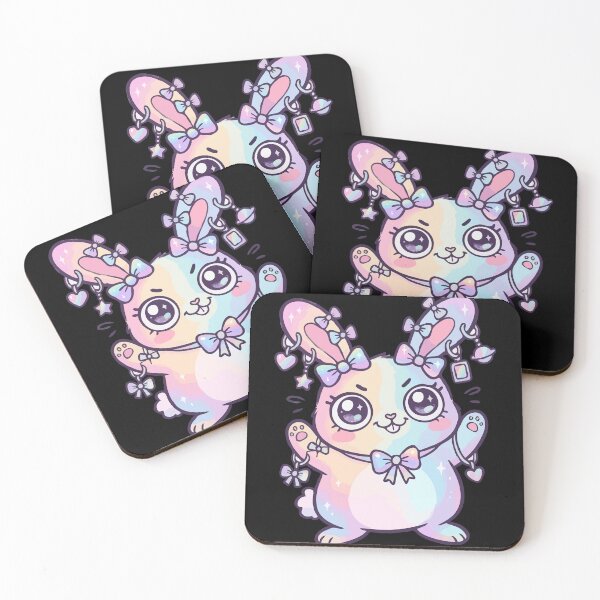 Item preview, Iridescent Pastel Ornamented Bunny designed and sold by Emegan Print Art.