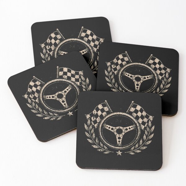 Item preview, Vintage Racing Emblem Graphic | Steering Wheel Checkered Flag Motorsport Design  designed and sold by Jt41.