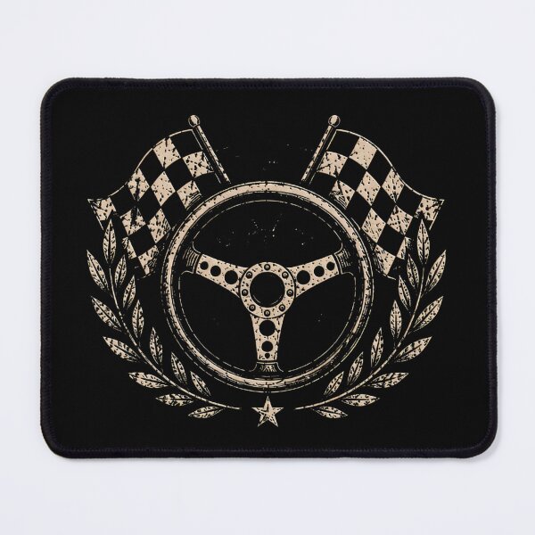 Item preview, Vintage Racing Emblem Graphic | Steering Wheel Checkered Flag Motorsport Design  designed and sold by Jt41.