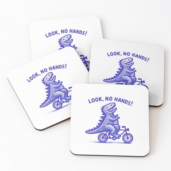 Item preview, Look No Hands Funny T-Rex Riding Bike designed and sold by Colorful-Garden.